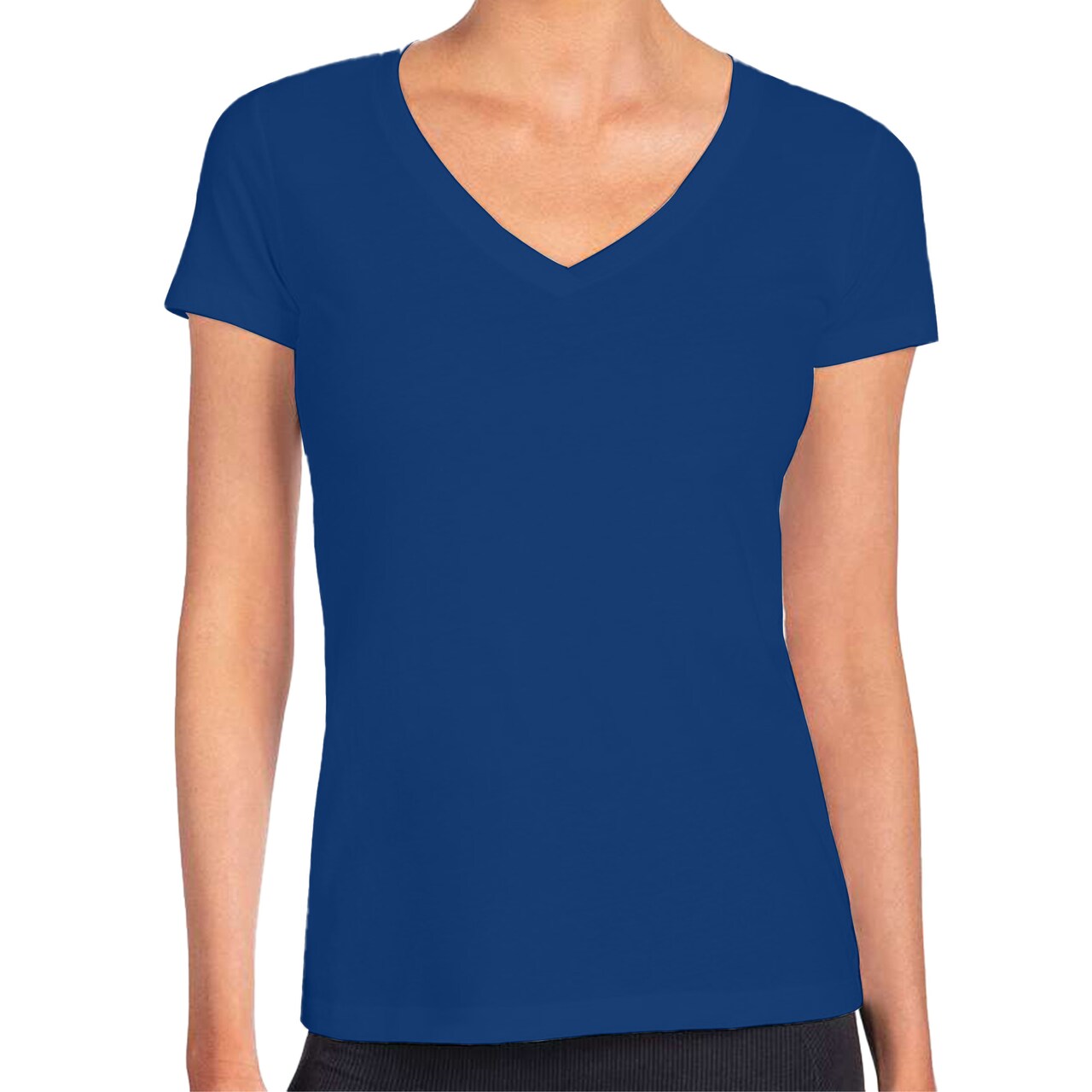 Next Level Women's Ideal V-Neck T-Shirt, Craft Light Solid Crewneck Tee